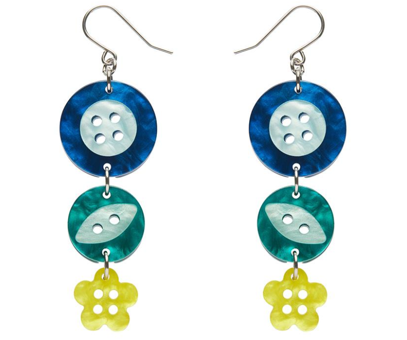 Cute As A Button Drop Earrings
