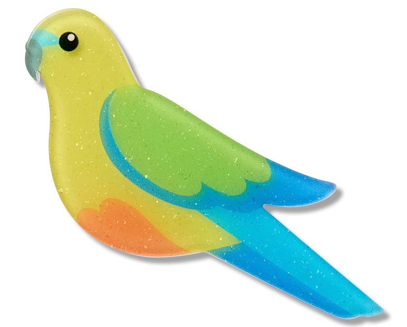 Orange Bellied Parrot Simplified Mini
