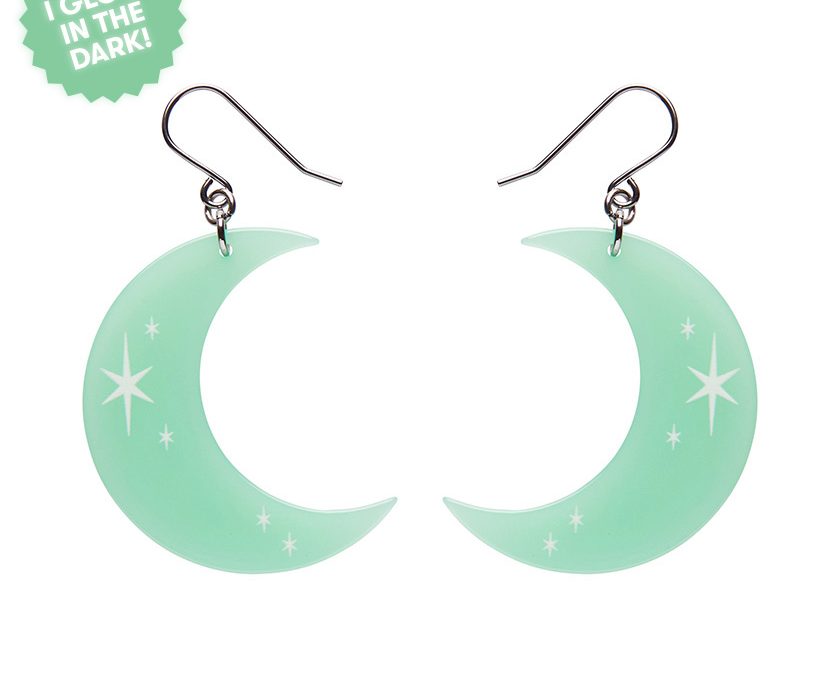 Half Moon Drop Earrings – Glow In The Dark