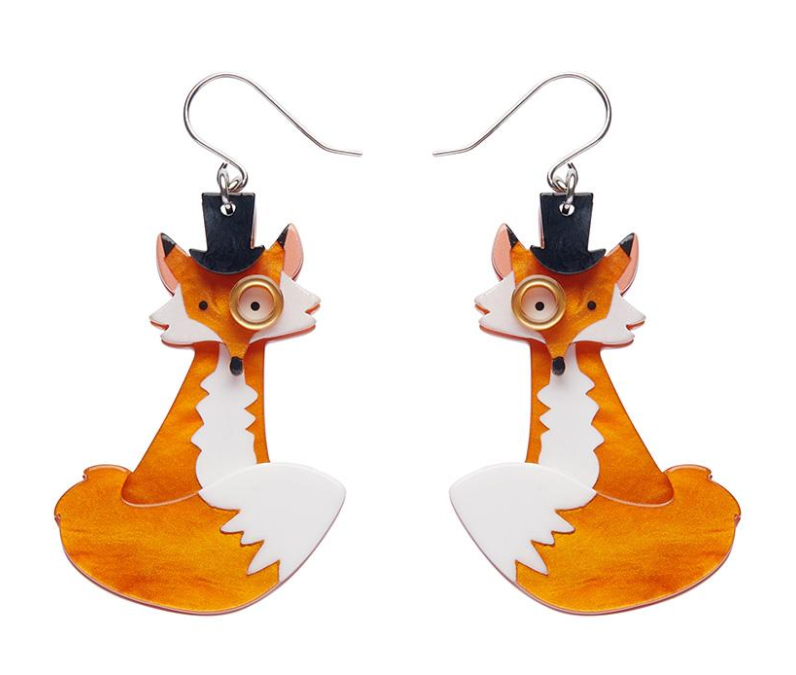Felix The Fox Drop Earrings