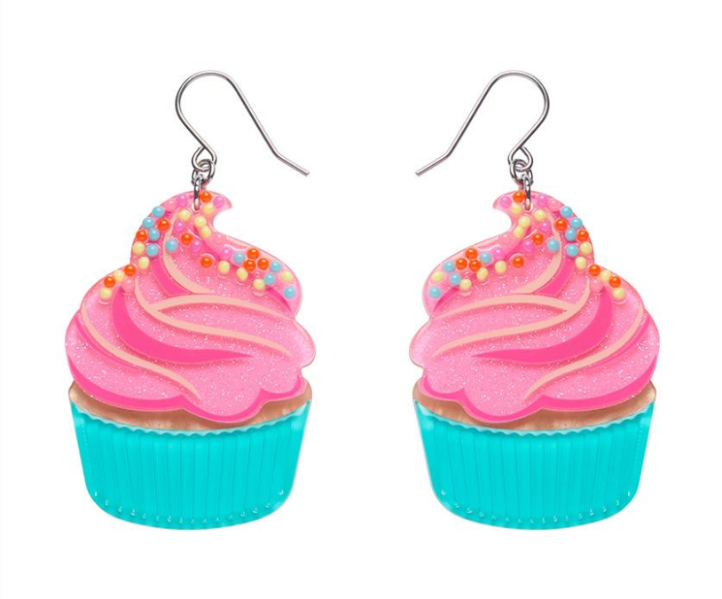 Iced Cupcake Drop Earrings