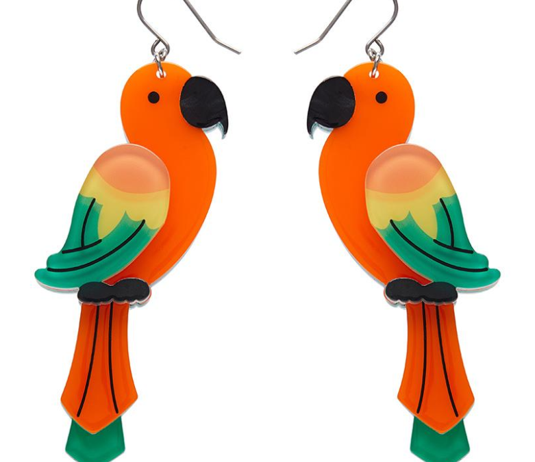 Panchas Parrots Drop Earrings