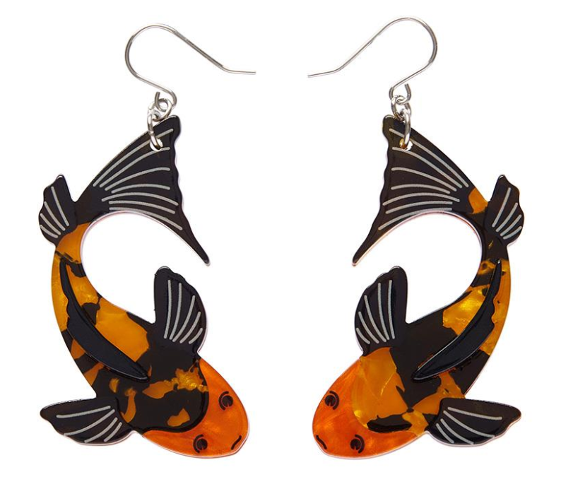 Playing Koi Drop Earrings 2025