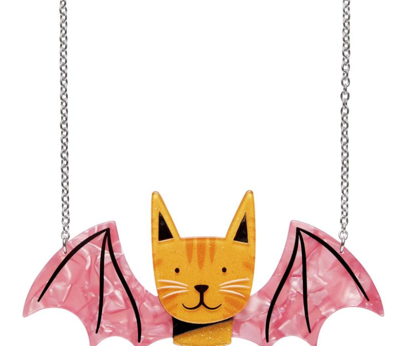 Winged Kitty Necklace